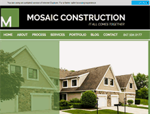 Tablet Screenshot of mosaicconstruction.net